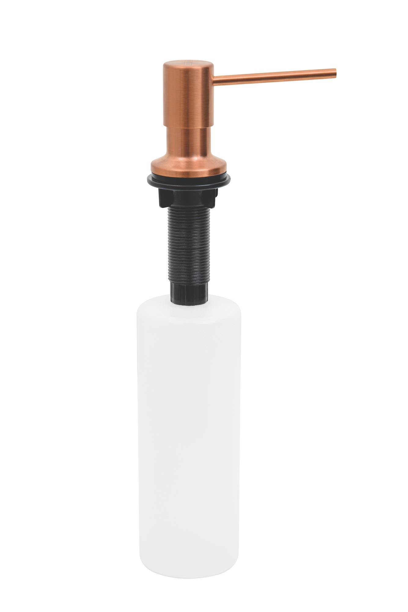 Dosador de Sabão  Aço inox Rose Gold com Recipiente Plástico 500 ml com revestimento PVD